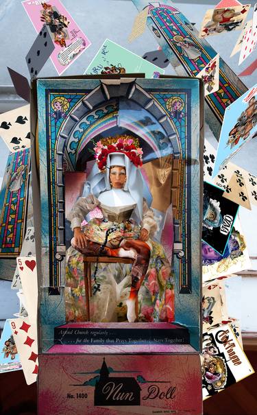 Original Conceptual Fantasy Collage by Agatha Whitechapel