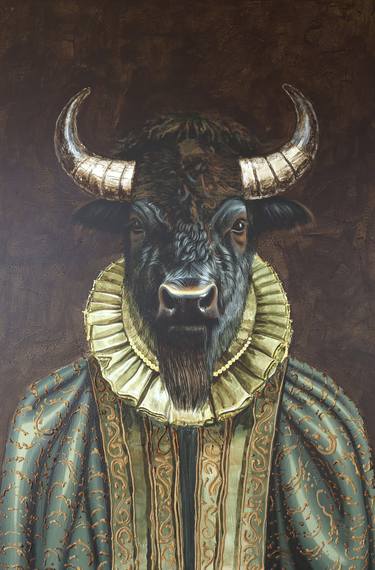 Original Figurative Animal Paintings by Carlos Gamez De Francisco