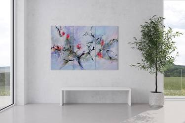 Original Abstract Floral Paintings by B Midnight