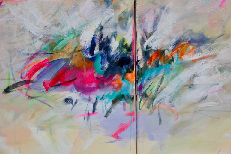Original Abstract Expressionism Abstract Painting by B Midnight