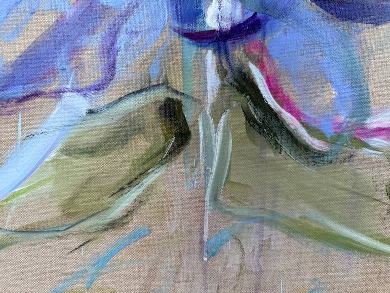 Original Modernism Floral Painting by B Midnight