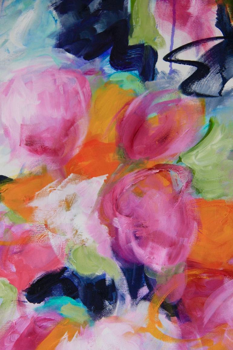 Original Abstract Expressionism Botanic Painting by B Midnight