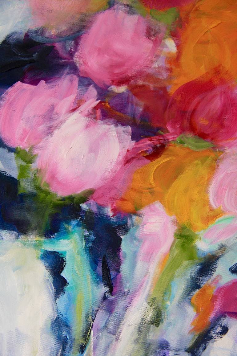 Original Abstract Expressionism Botanic Painting by B Midnight