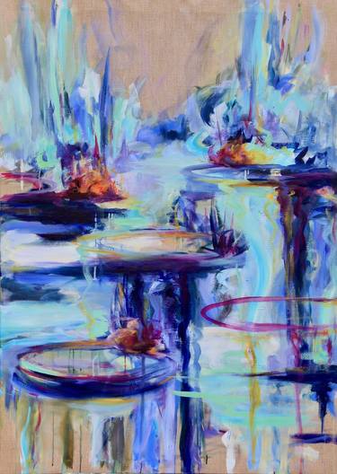 Original Abstract Expressionism Water Paintings by B Midnight