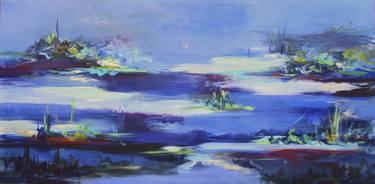 Original Abstract Landscape Paintings by B Midnight
