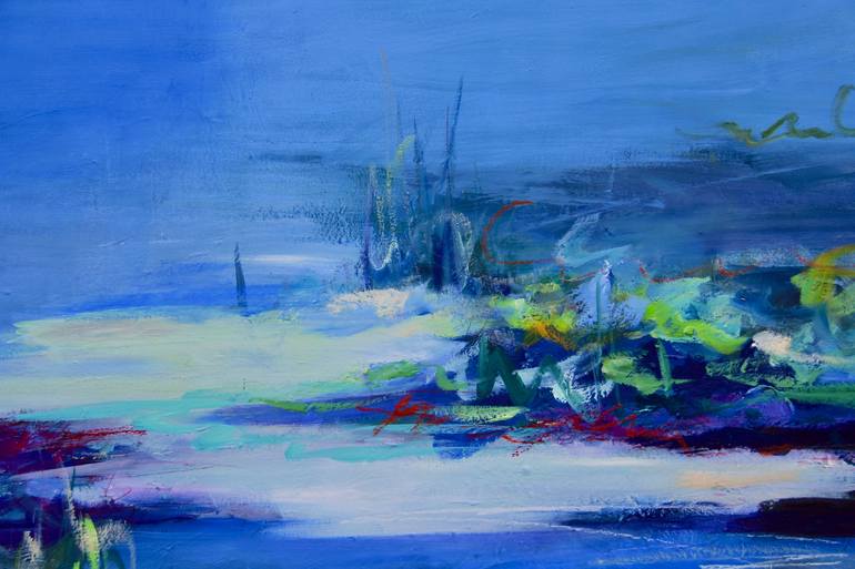 Original Abstract Landscape Painting by B Midnight