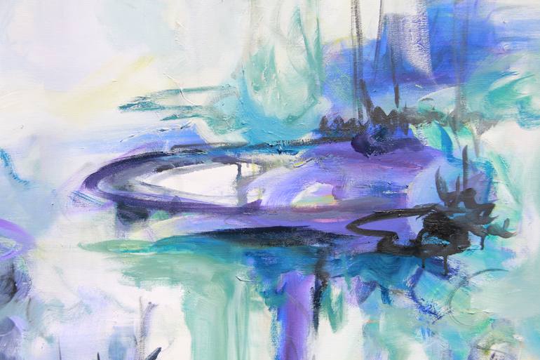 Original Abstract Landscape Painting by B Midnight