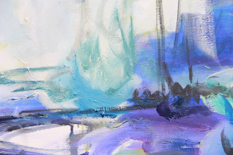 Original Abstract Landscape Painting by B Midnight