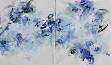 Original Abstract Floral Paintings by B Midnight