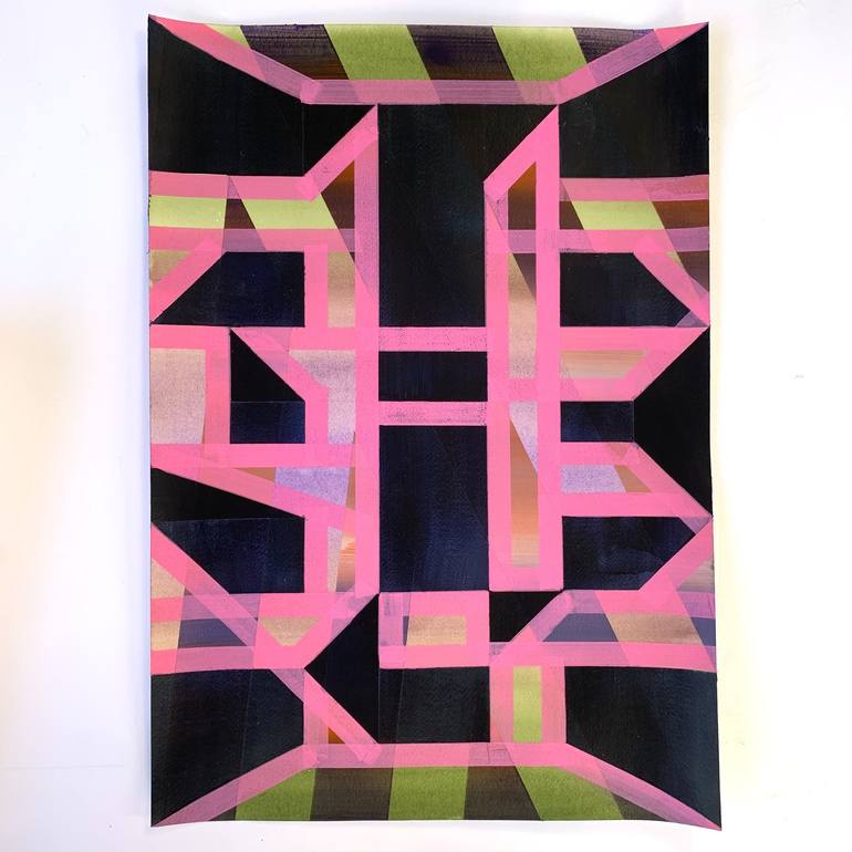 Original Conceptual Abstract Painting by Elyce Abrams