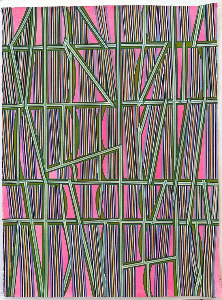 Original Conceptual Abstract Drawing by Elyce Abrams
