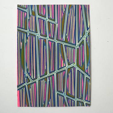 Saatchi Art Artist Elyce Abrams; Drawings, “Pink Lines 2” #art
