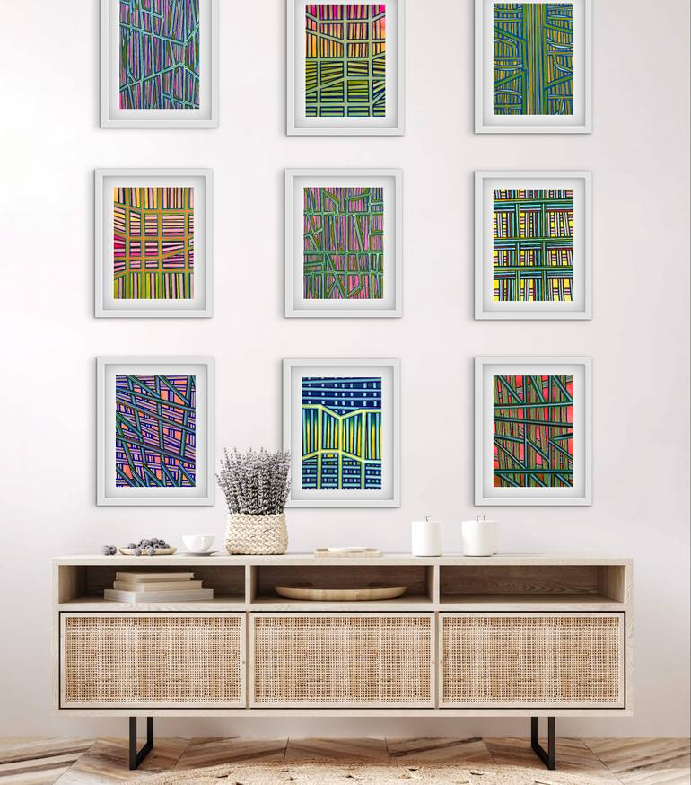 Original Conceptual Abstract Painting by Elyce Abrams