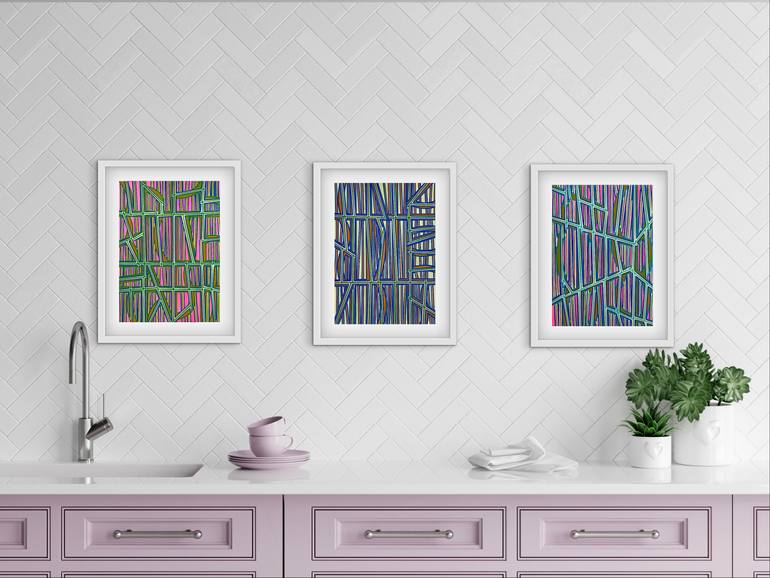 Original Conceptual Abstract Painting by Elyce Abrams