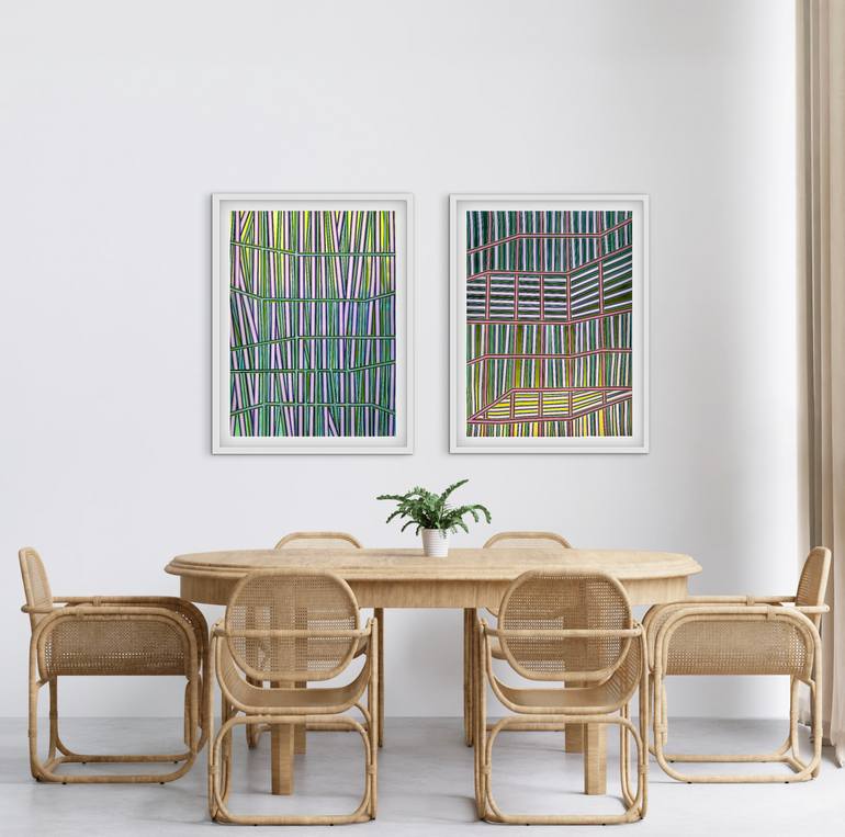 Original Contemporary Abstract Painting by Elyce Abrams