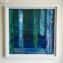 An example of one of these paintings on paper framed.