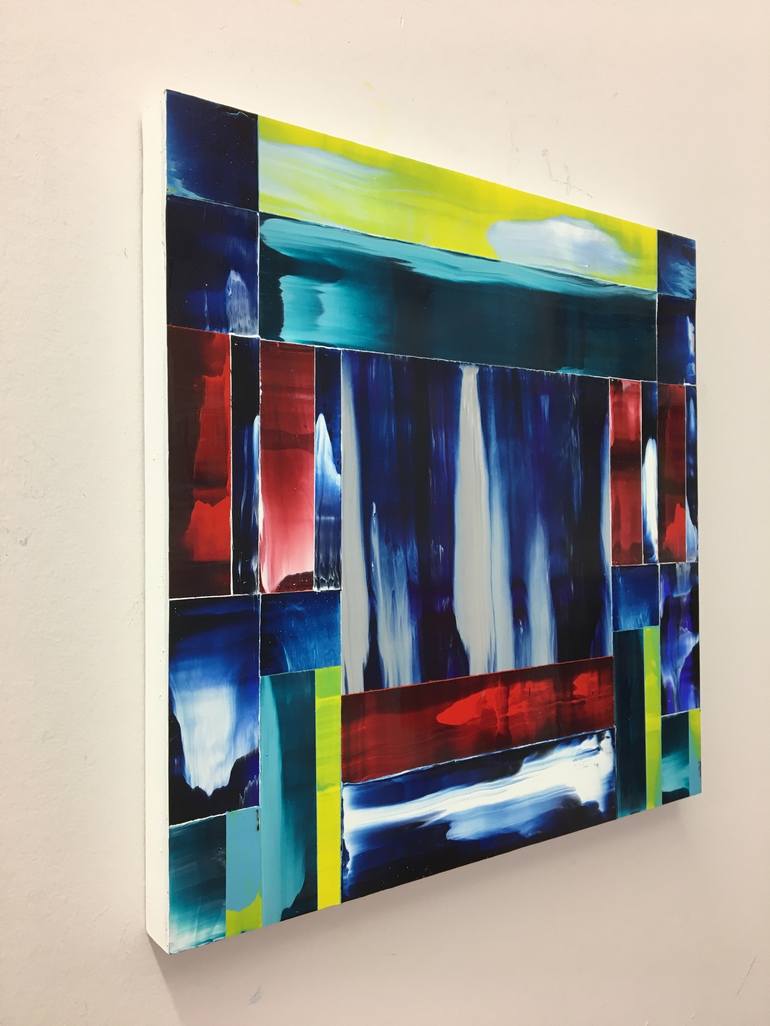 Original Abstract Geometric Painting by Elyce Abrams