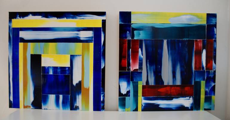 Original Conceptual Abstract Painting by Elyce Abrams