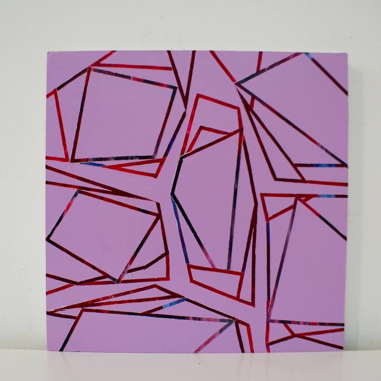 Original Abstract Geometric Painting by Elyce Abrams