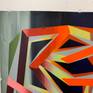 Thumbtacks in photo do not go through the painting