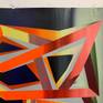 Thumbtacks in photo do not go through the painting