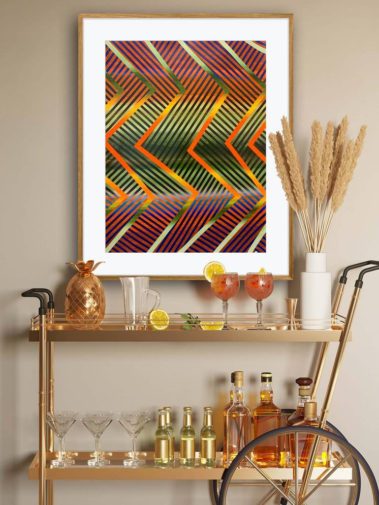 Original Conceptual Abstract Painting by Elyce Abrams