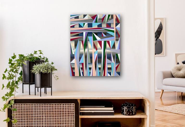 Original Conceptual Abstract Painting by Elyce Abrams
