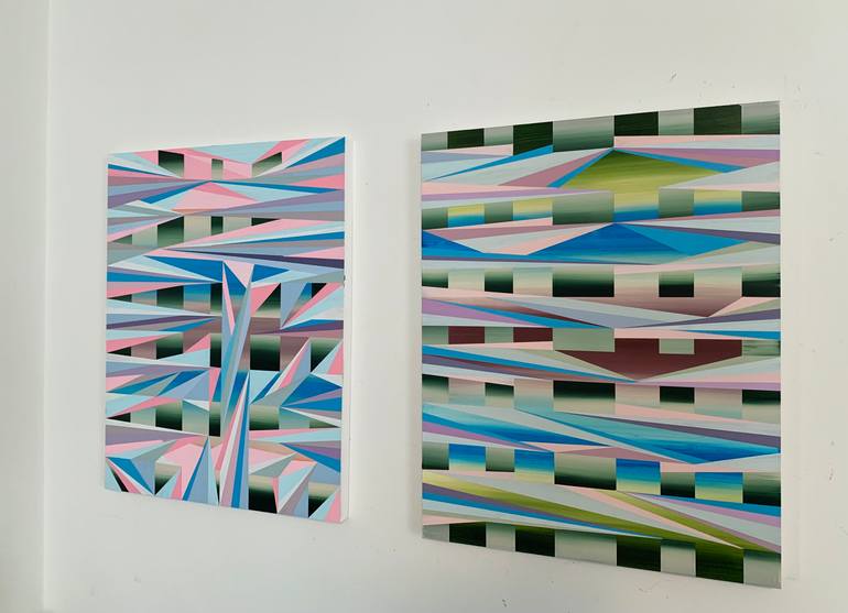 Original Conceptual Abstract Painting by Elyce Abrams