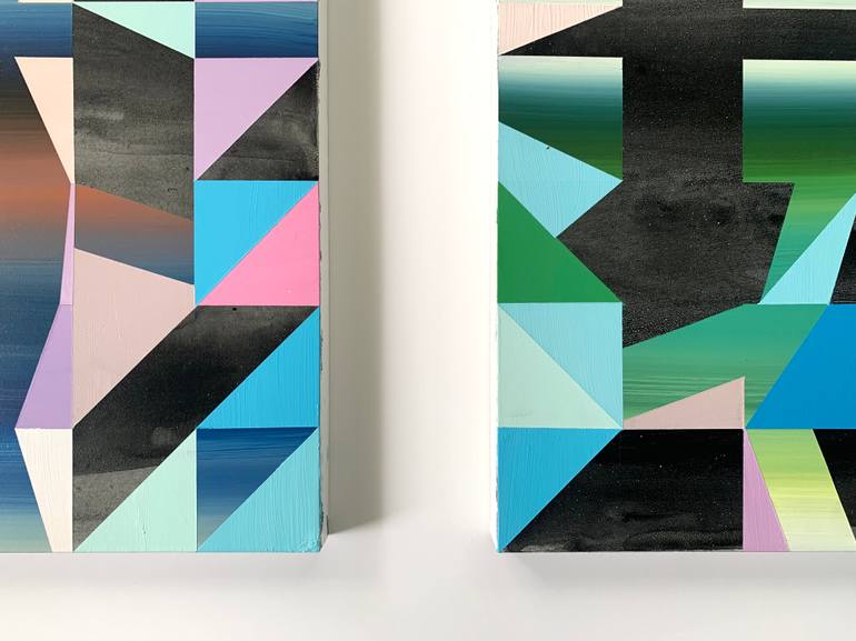 Original Conceptual Abstract Painting by Elyce Abrams
