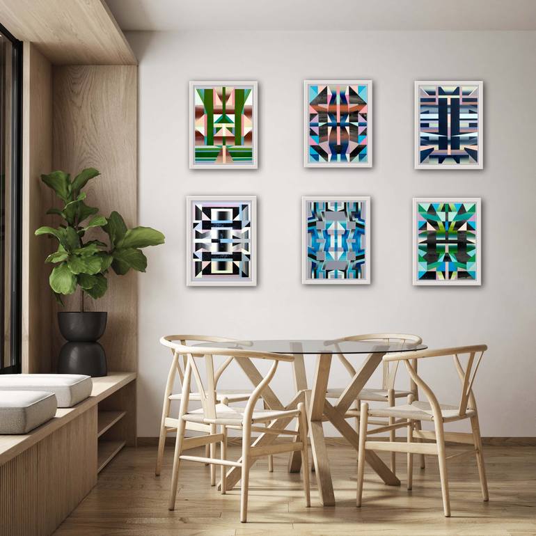 Original Conceptual Abstract Painting by Elyce Abrams