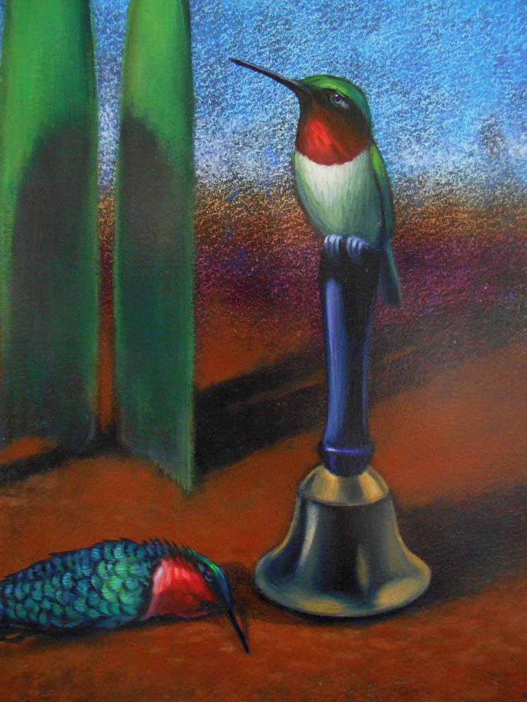 Original Surrealism Fantasy Painting by Robert Moler