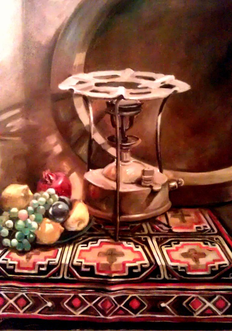 Fruit and Kerosene Painting by Nino Narimanidze Saatchi Art