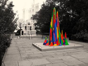 Splotch 15 by Sol Lewitt (2005), Structures, City Hall Park, New York, 2011 - Limited Edition #5 of 25 thumb