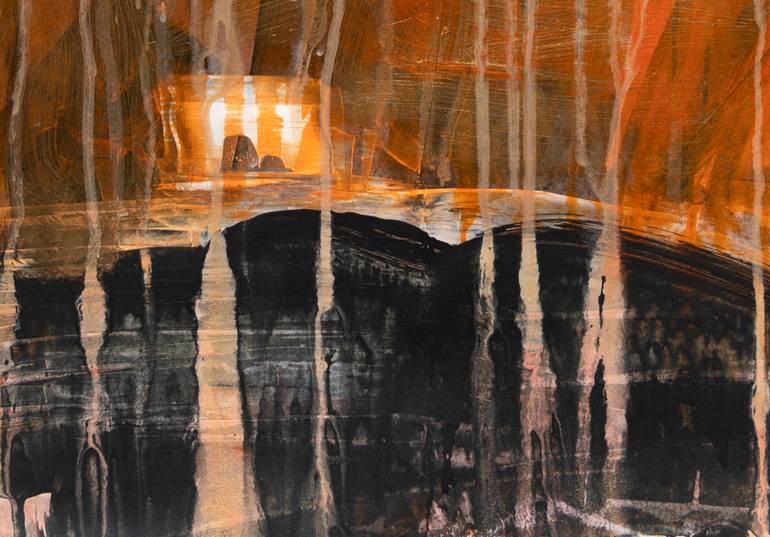 Original Abstract Expressionism Abstract Painting by Anne Fox