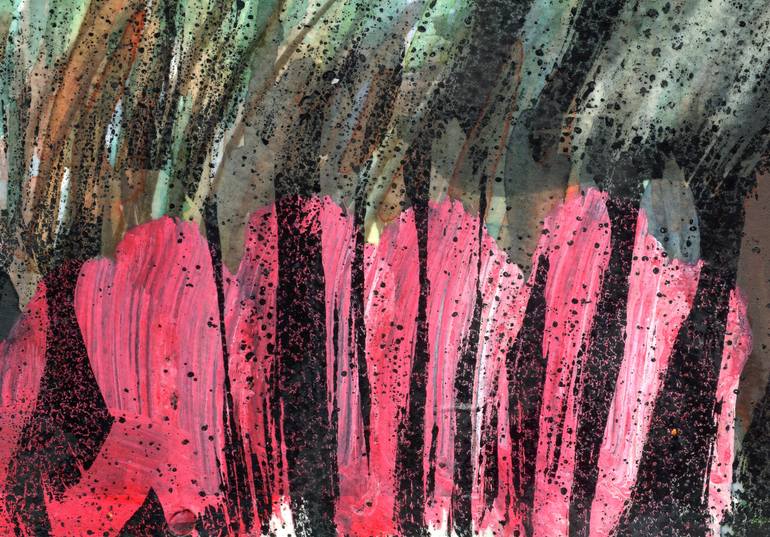 Original Abstract Expressionism Abstract Painting by Anne Fox