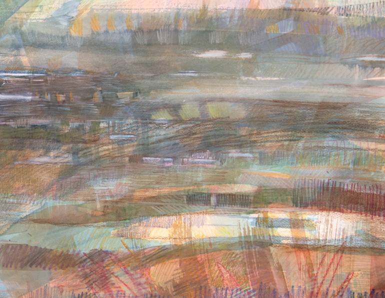 Original Abstract Expressionism Abstract Drawing by Anne Fox