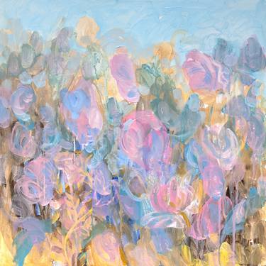 Original Abstract Floral Paintings by Anne Fox