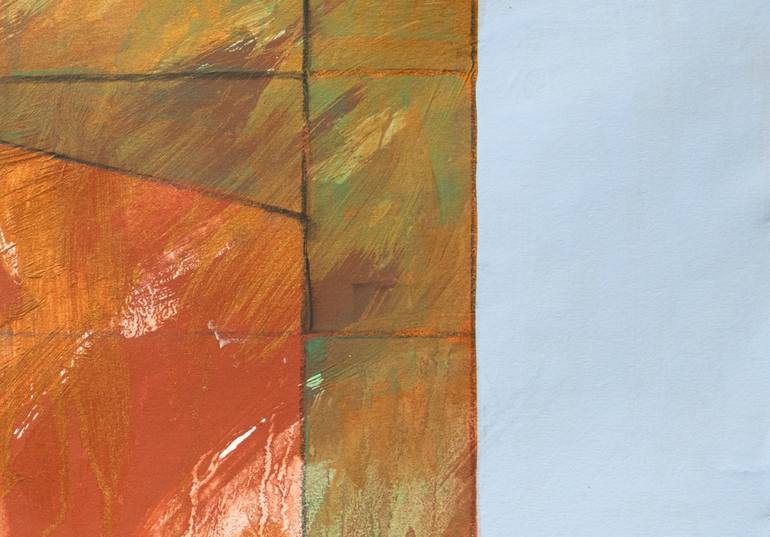 Original Abstract Architecture Painting by Anne Fox