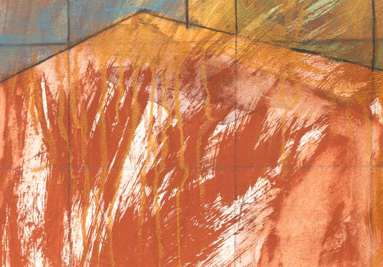 Original Abstract Architecture Painting by Anne Fox