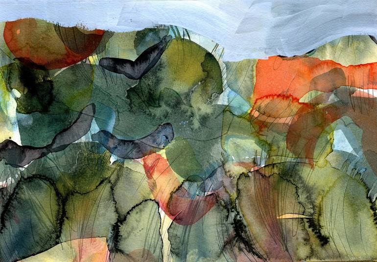 Original Abstract Landscape Paintings by Anne Fox