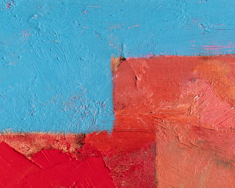 Original Abstract Architecture Painting by Anne Fox