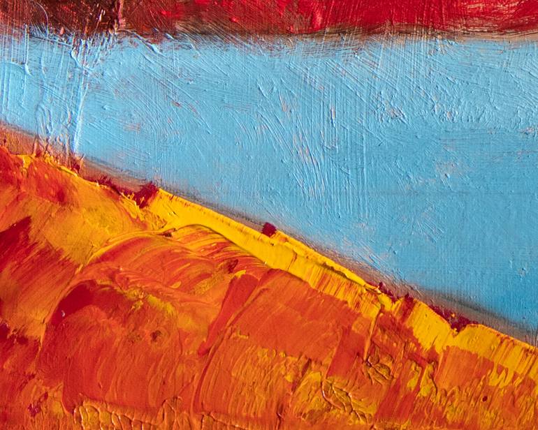Original Abstract Architecture Painting by Anne Fox