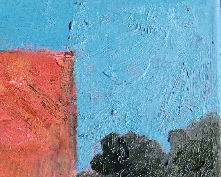 Original Abstract Architecture Painting by Anne Fox