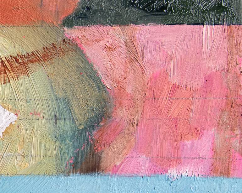 Original Abstract Architecture Painting by Anne Fox