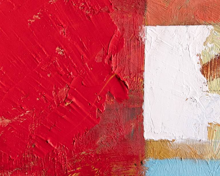 Original Abstract Architecture Painting by Anne Fox