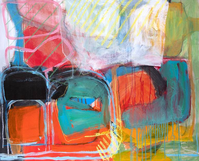 Original Contemporary Abstract Paintings by Anne Fox