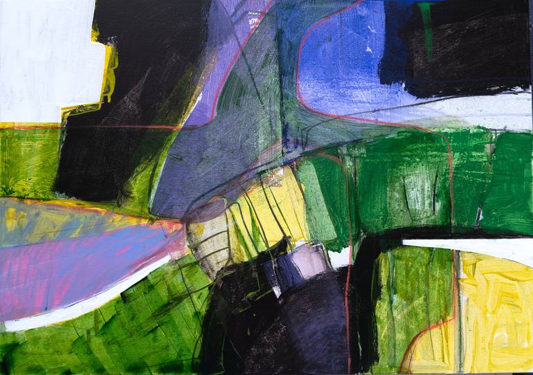 Original Contemporary Abstract Paintings by Anne Fox