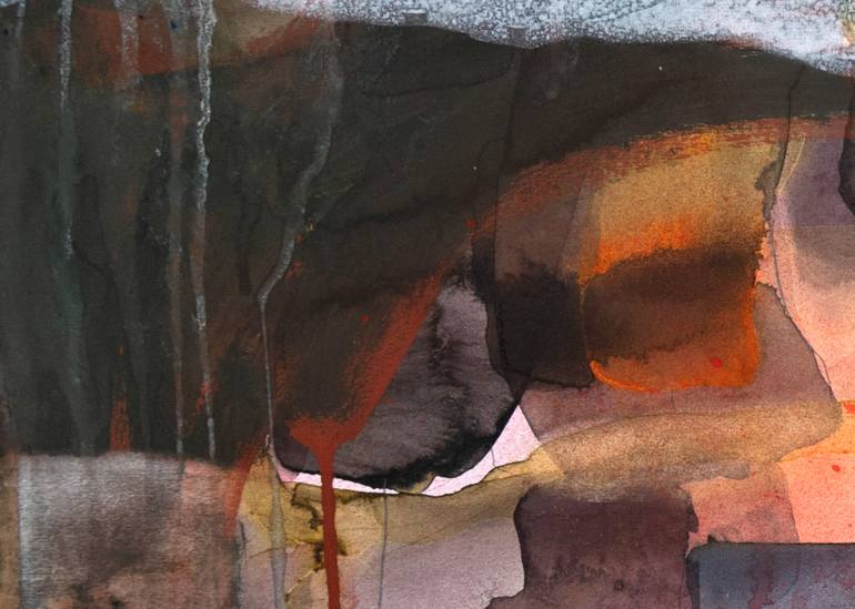Original Abstract Expressionism Abstract Painting by Anne Fox