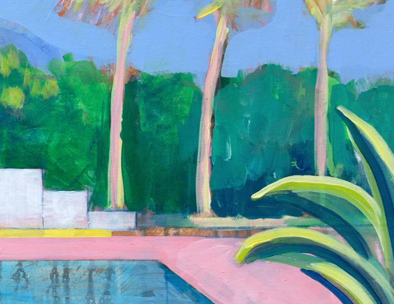 Original Abstract Architecture Painting by Anne Fox