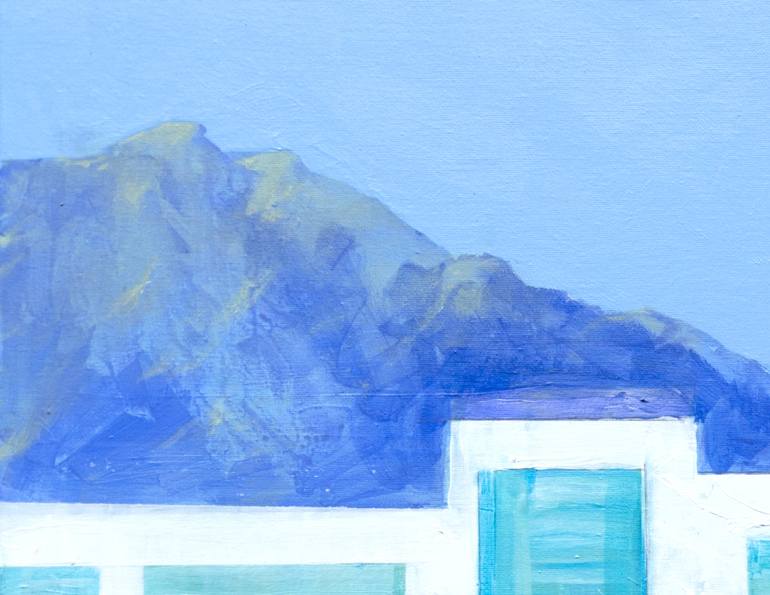 Original Abstract Architecture Painting by Anne Fox